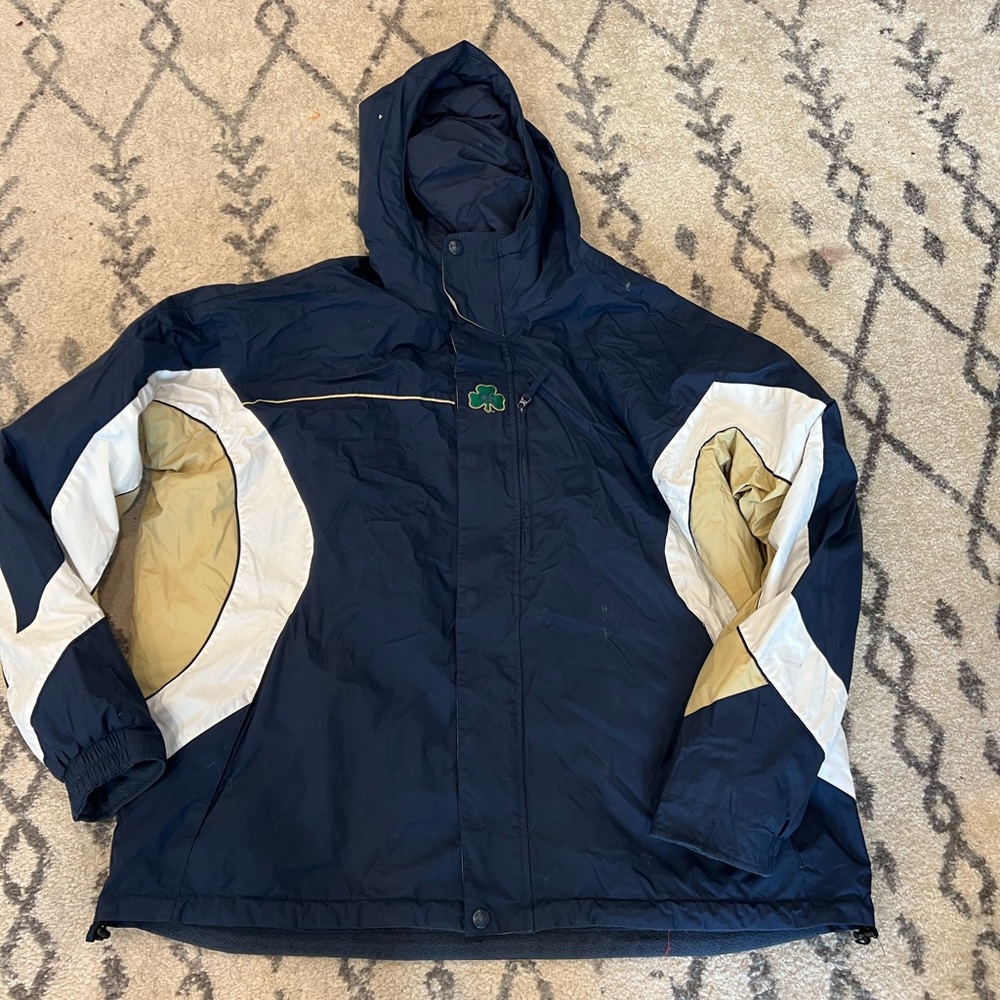 Notre Dame Fighting Irish xL reversible insulated coat